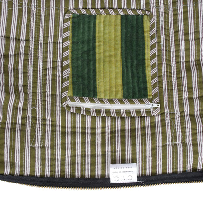 The Striped Velvet Weekender