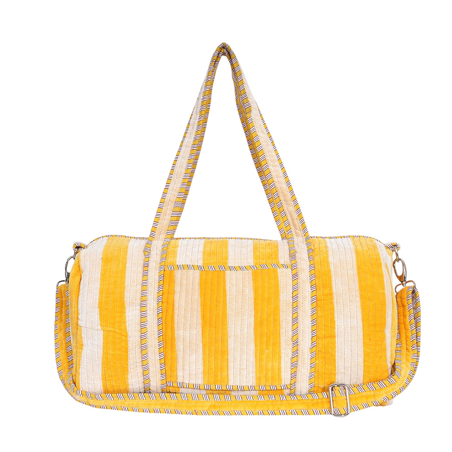The Striped Velvet Weekender