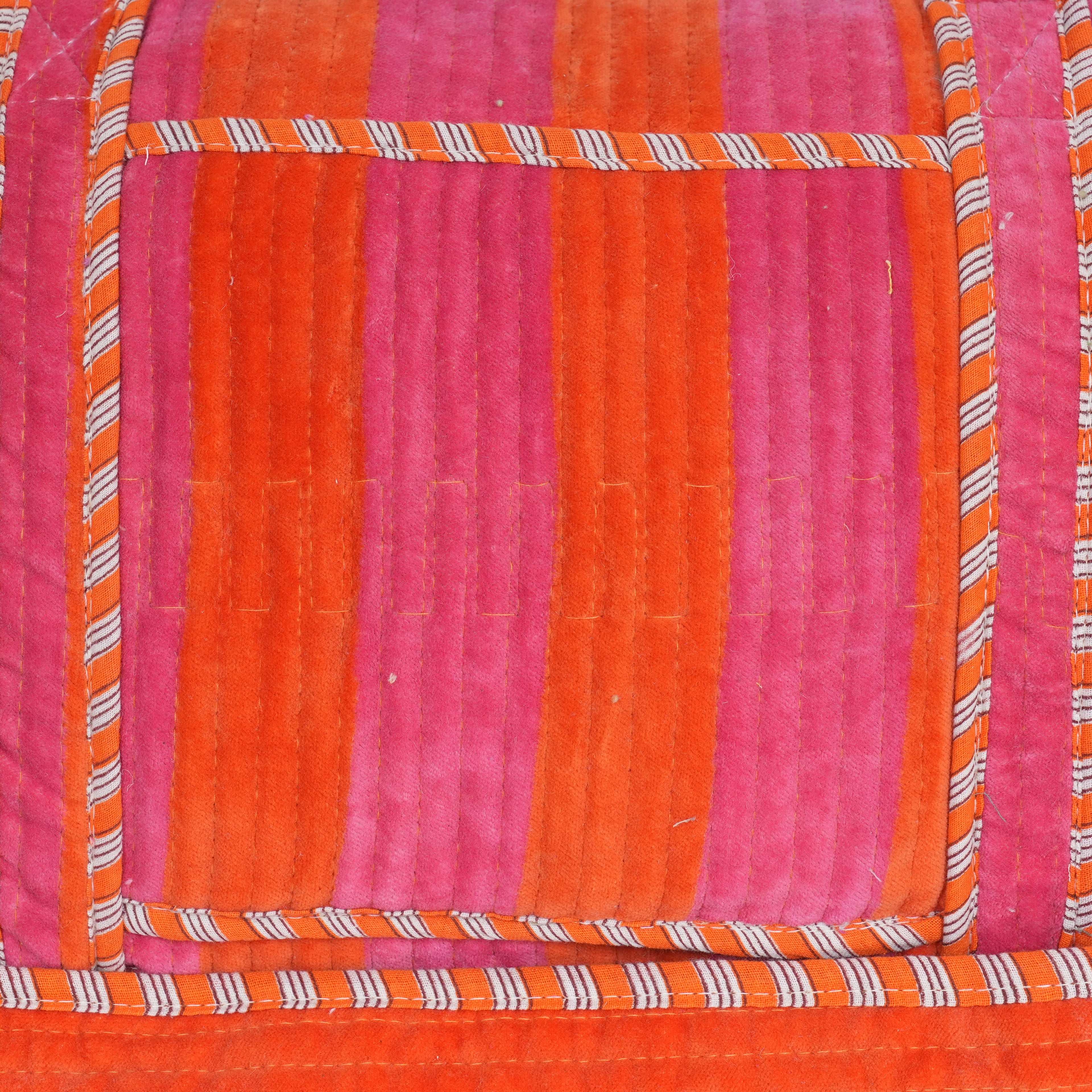 The Striped Velvet Weekender