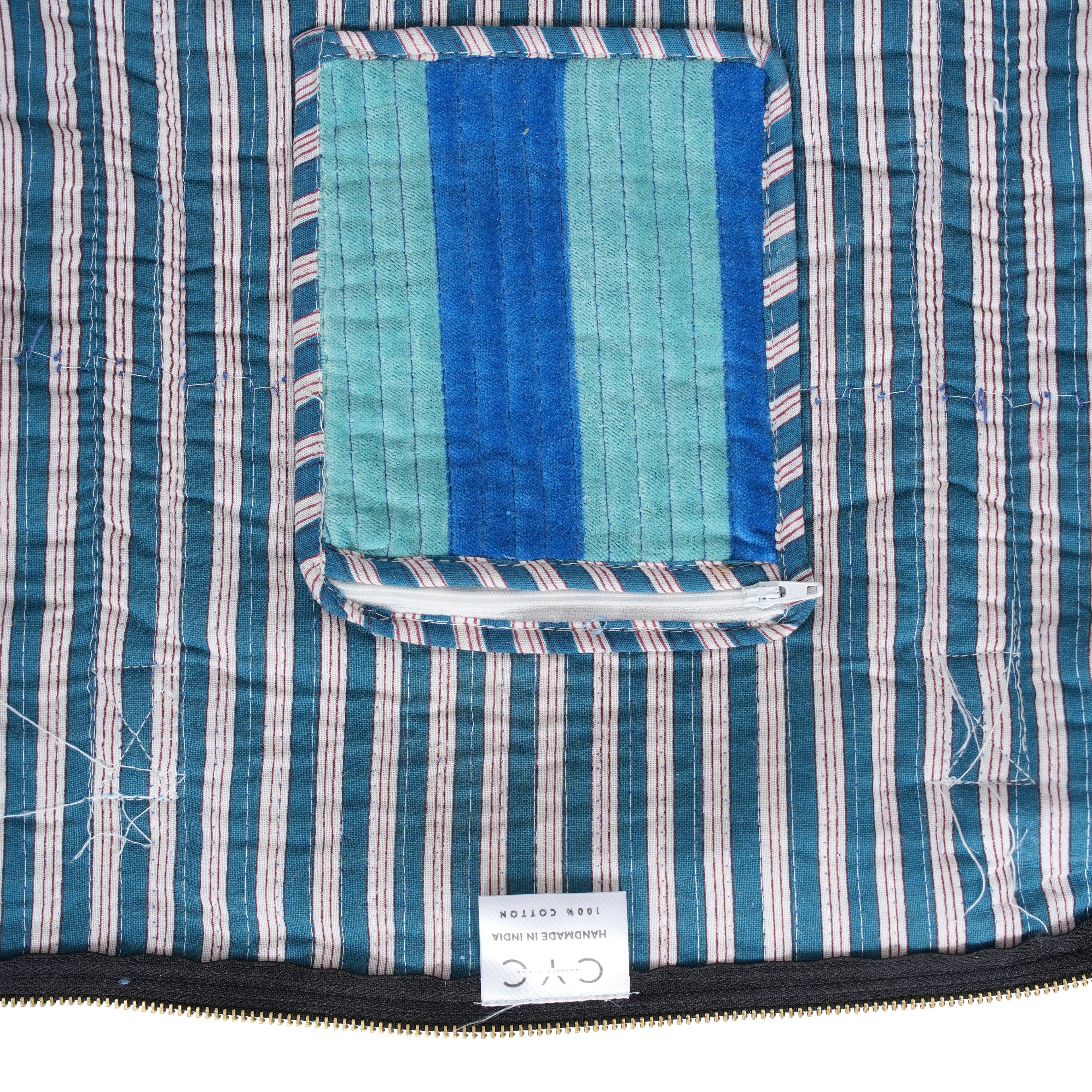 The Striped Velvet Weekender