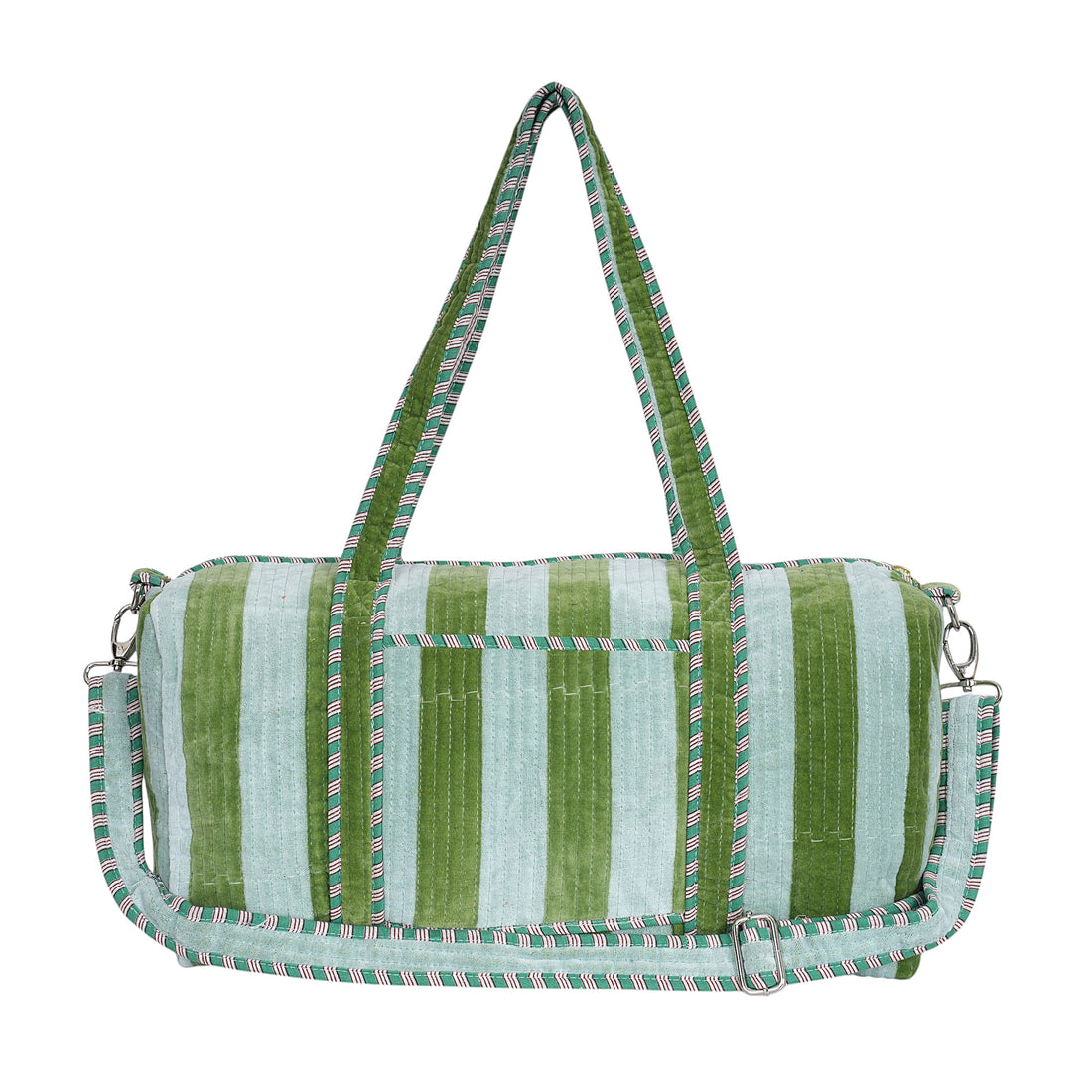 The Striped Velvet Weekender
