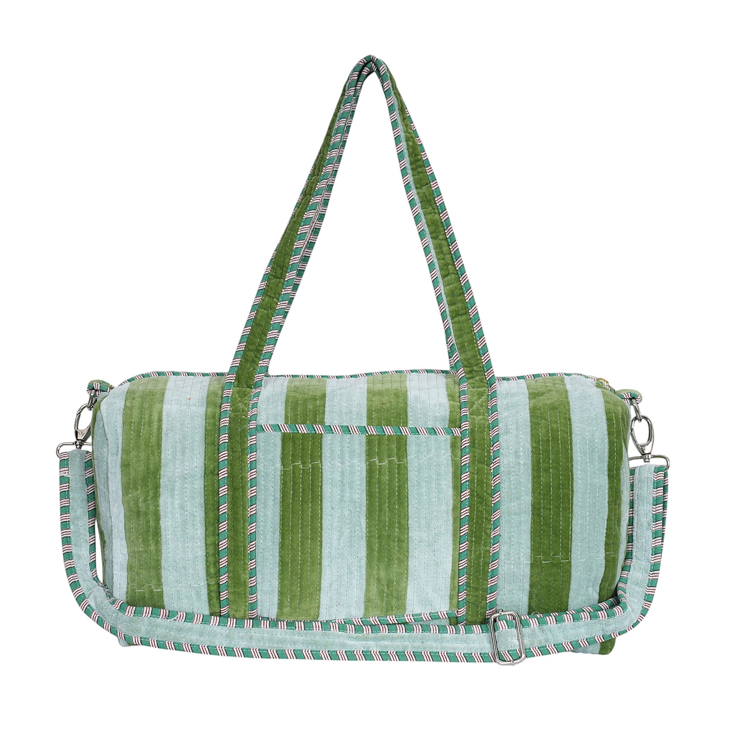 The Striped Velvet Weekender