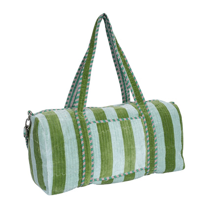 The Striped Velvet Weekender