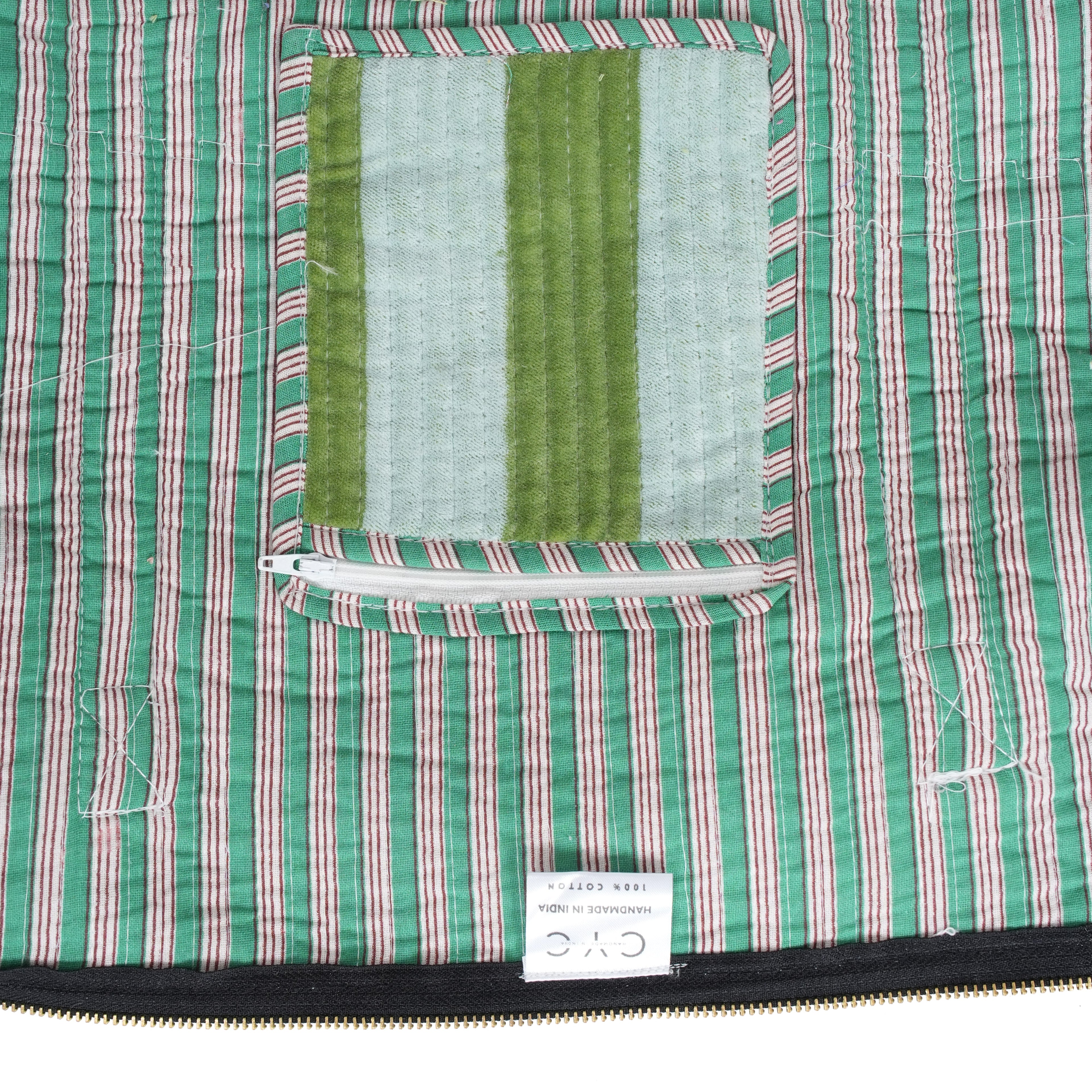 The Striped Velvet Weekender