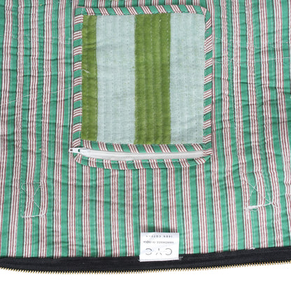 The Striped Velvet Weekender