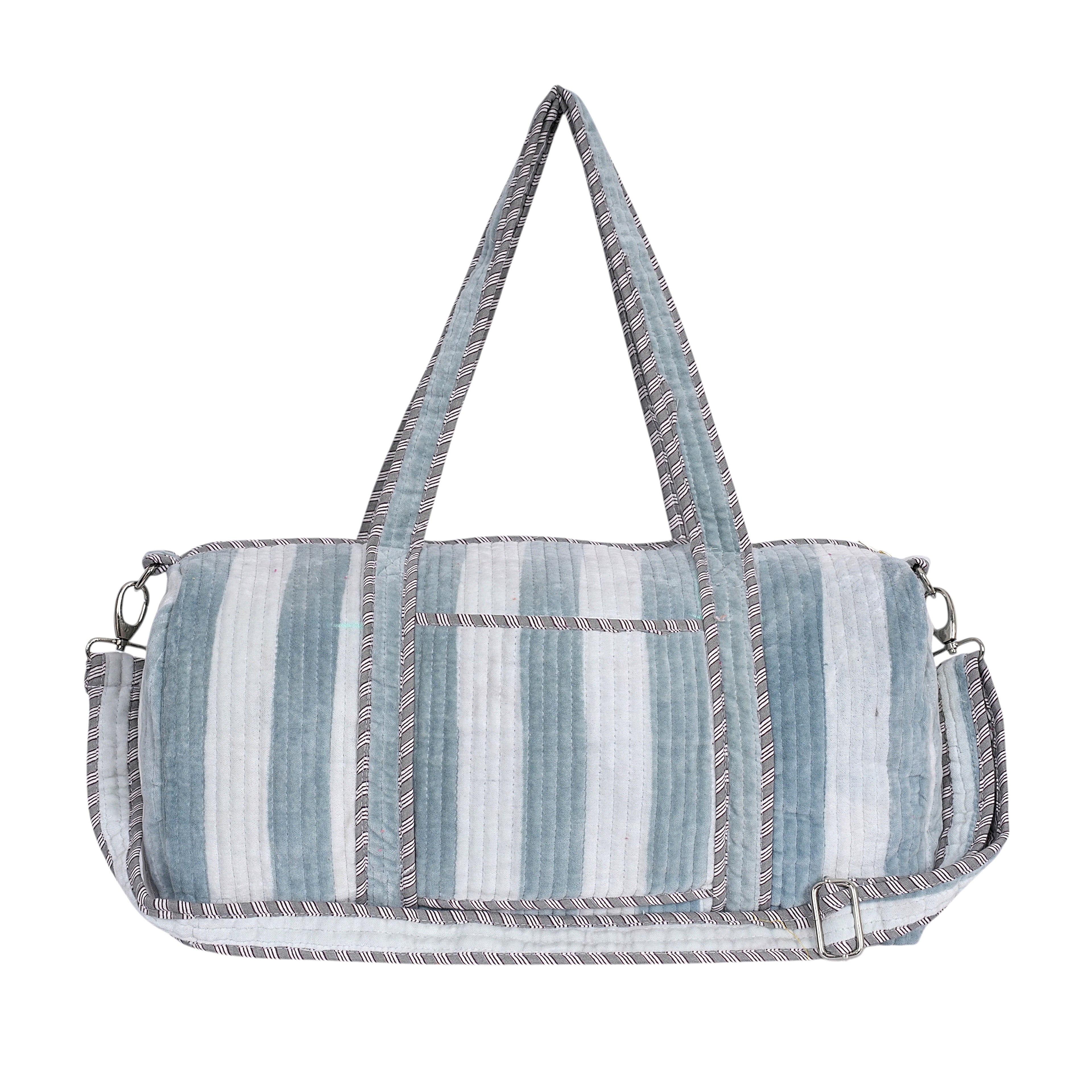 The Striped Velvet Weekender