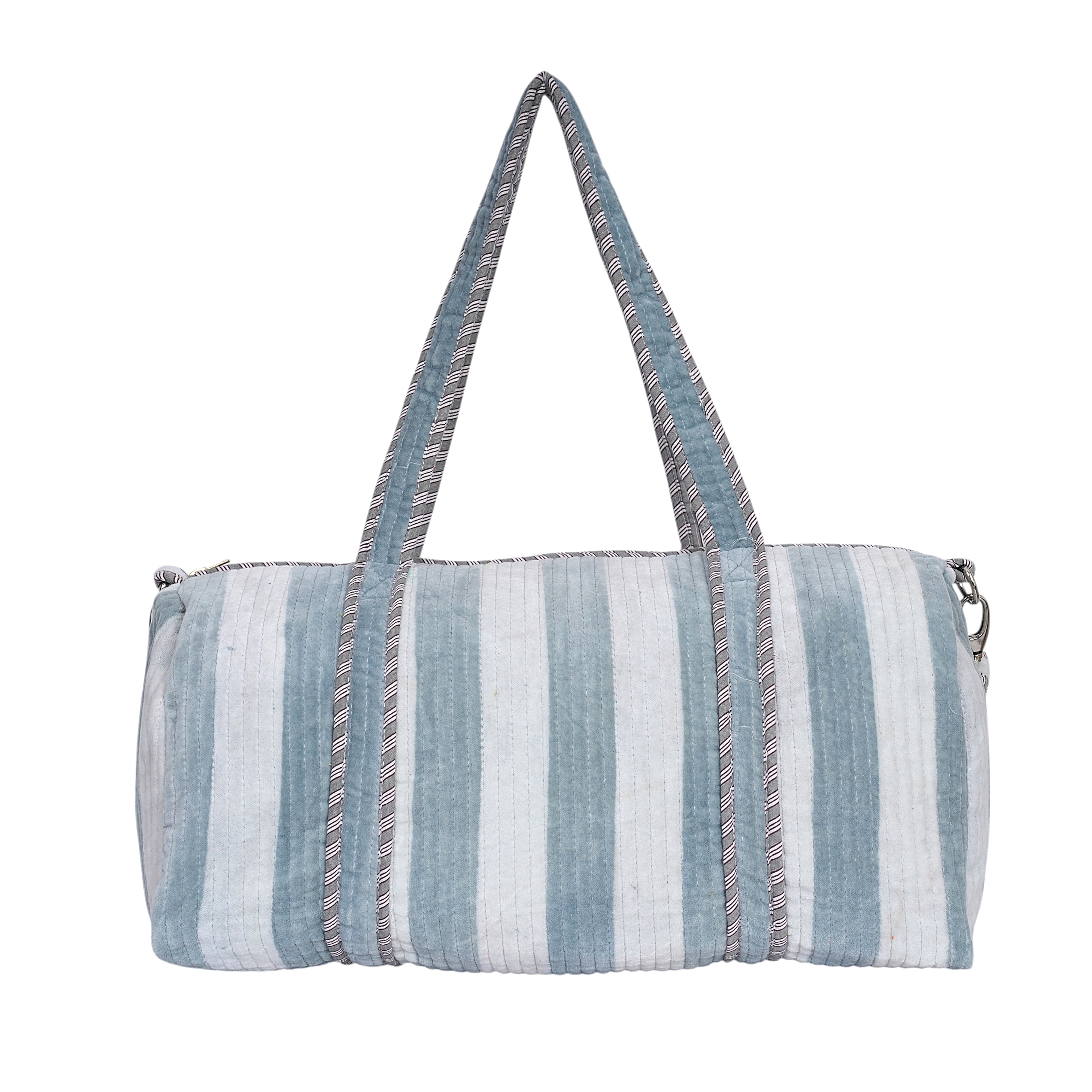 The Striped Velvet Weekender
