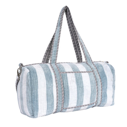 The Striped Velvet Weekender