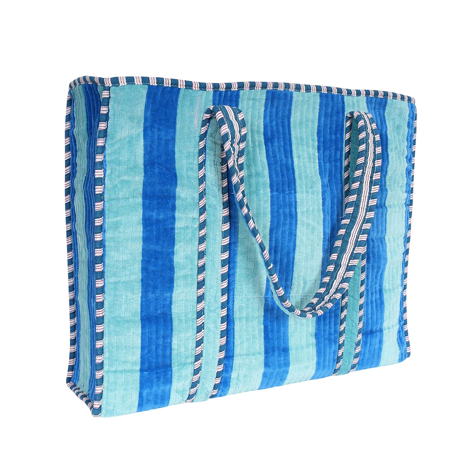 The Striped Velvet Tote