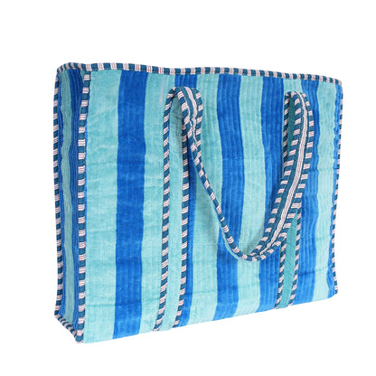 The Striped Velvet Tote