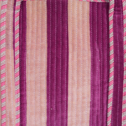 The Striped Velvet Tote