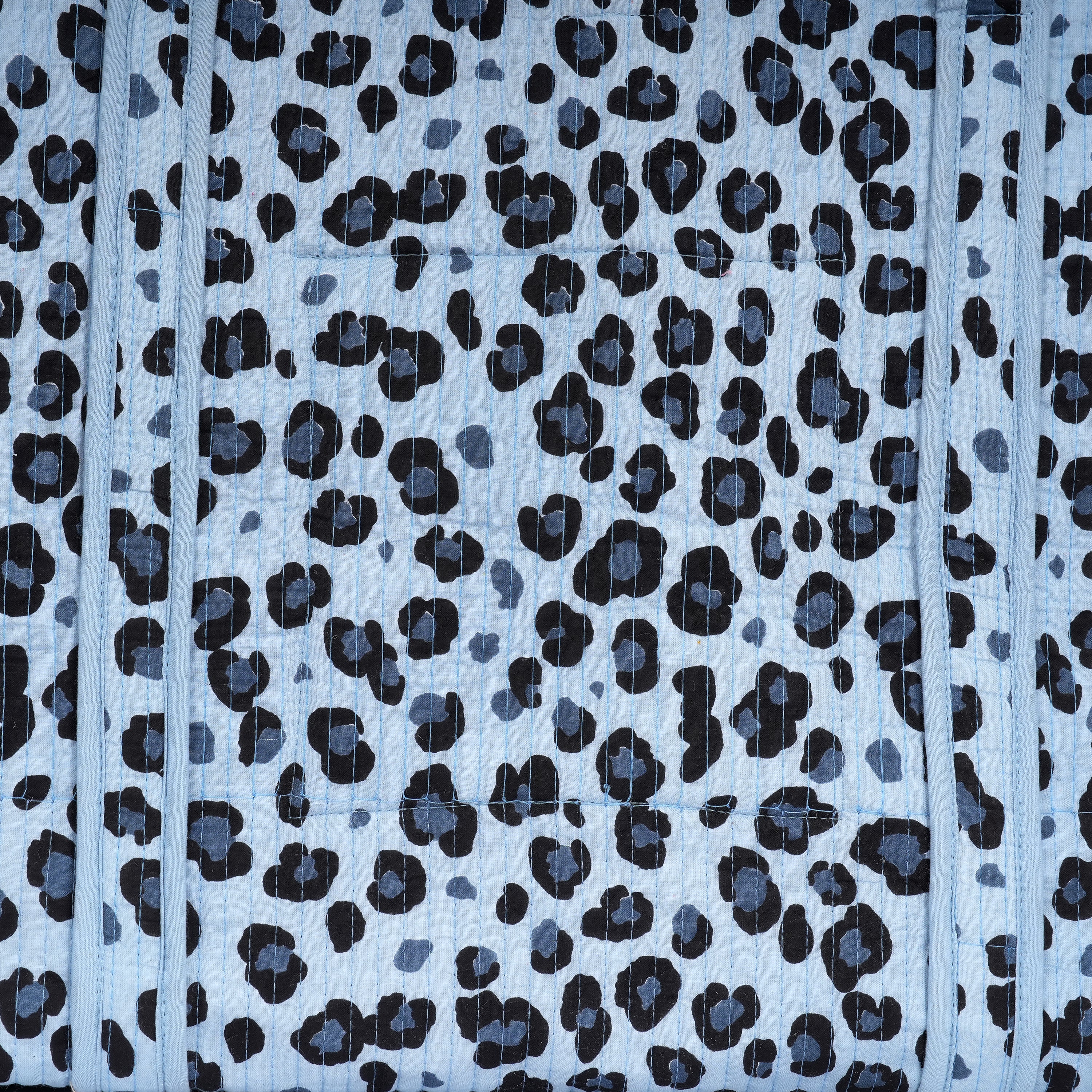 The Leopard Tote — handmade hand-block-printed cotton tote bag with our signature leopard print, ethically made in Rajasthan, India