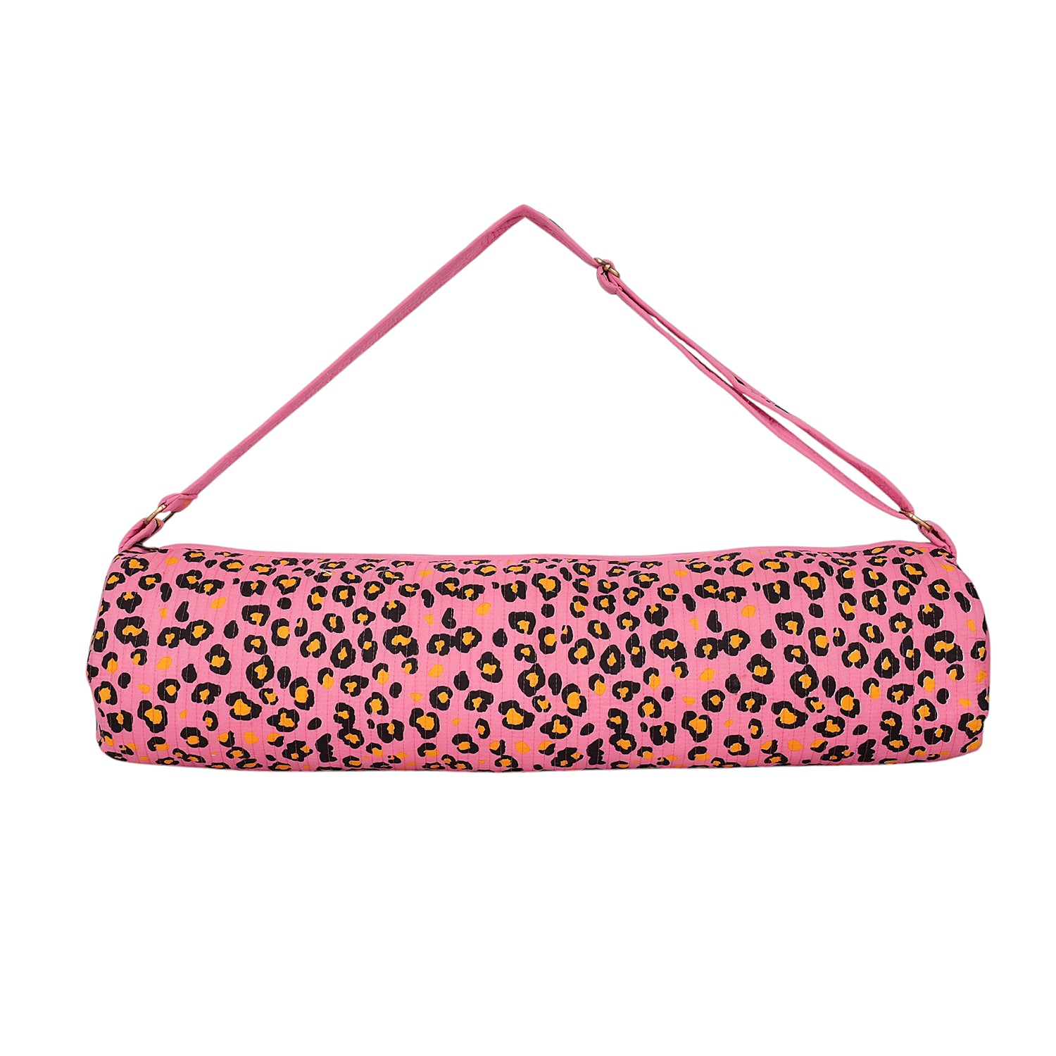 The Leopard 3-Piece Travel Set — handmade hand-block-printed cotton three-piece travel pouch set with our signature leopard print, ethically made in Rajasthan, India