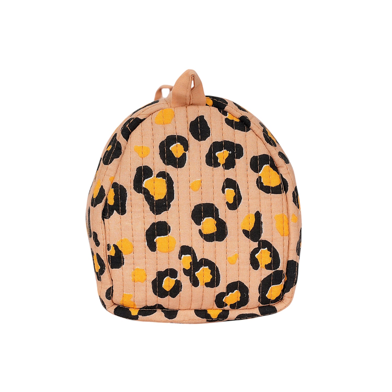 The Leopard 3-Piece Travel Set — handmade hand-block-printed cotton three-piece travel pouch set with our signature leopard print, ethically made in Rajasthan, India