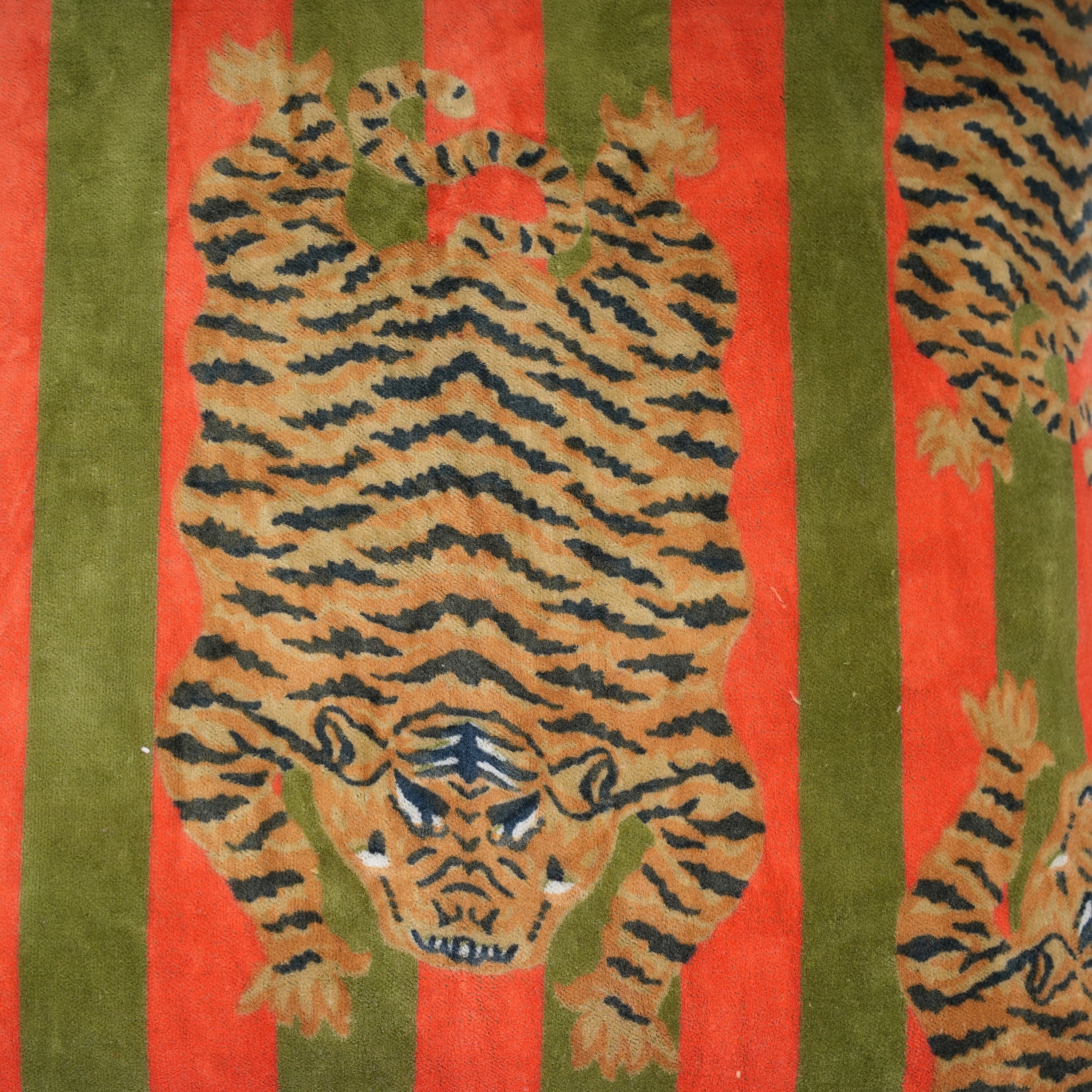Velvet Tibetan Tiger Cushion