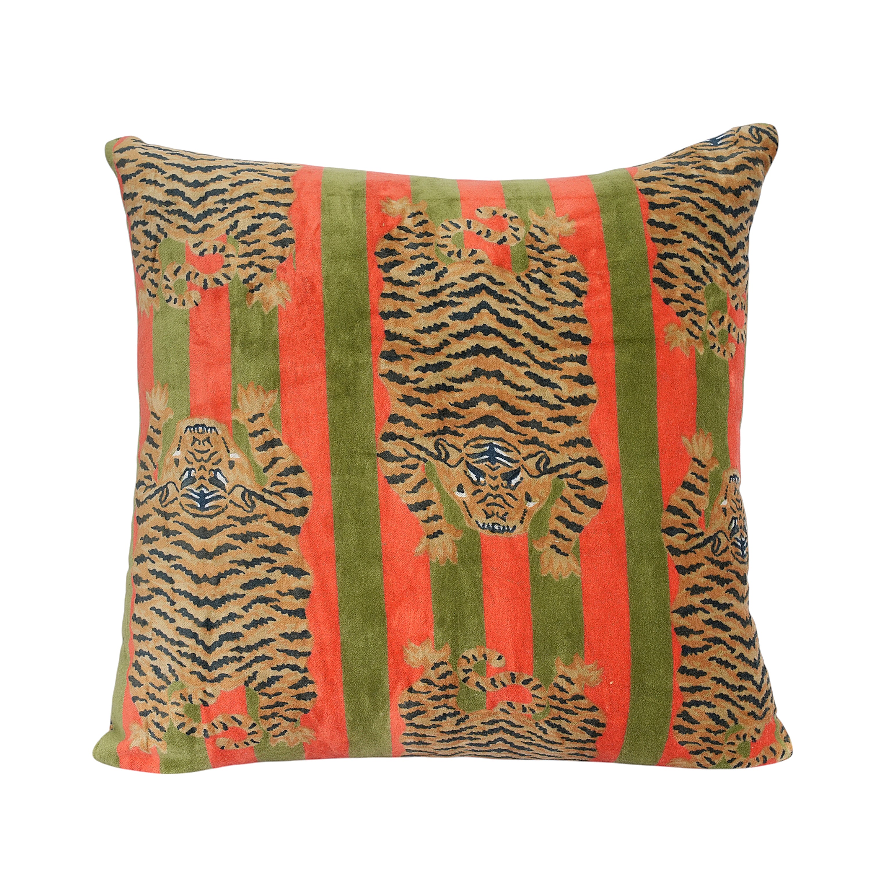 Velvet Tibetan Tiger Cushion