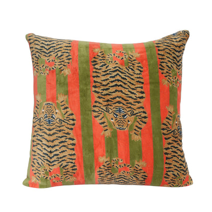 Velvet Tibetan Tiger Cushion