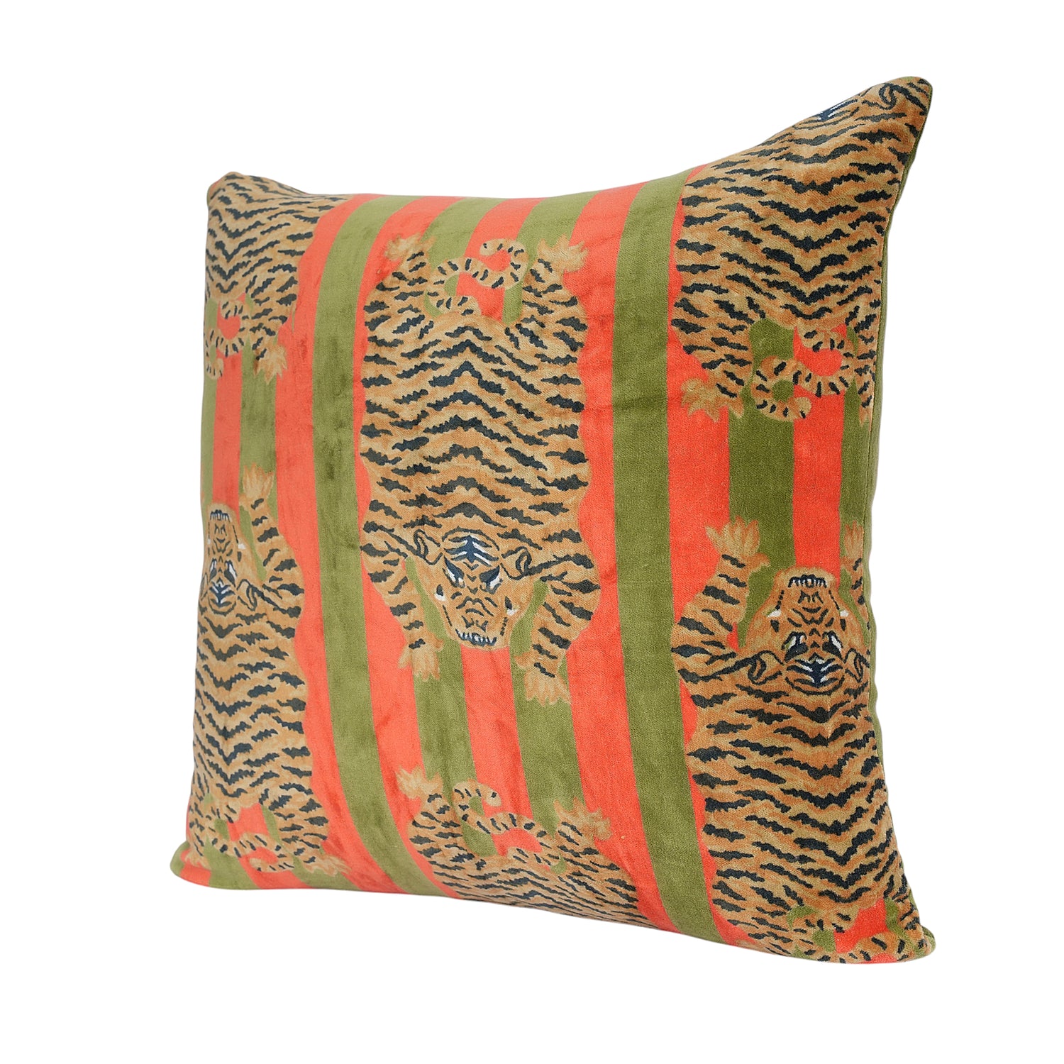 Velvet Tibetan Tiger Cushion
