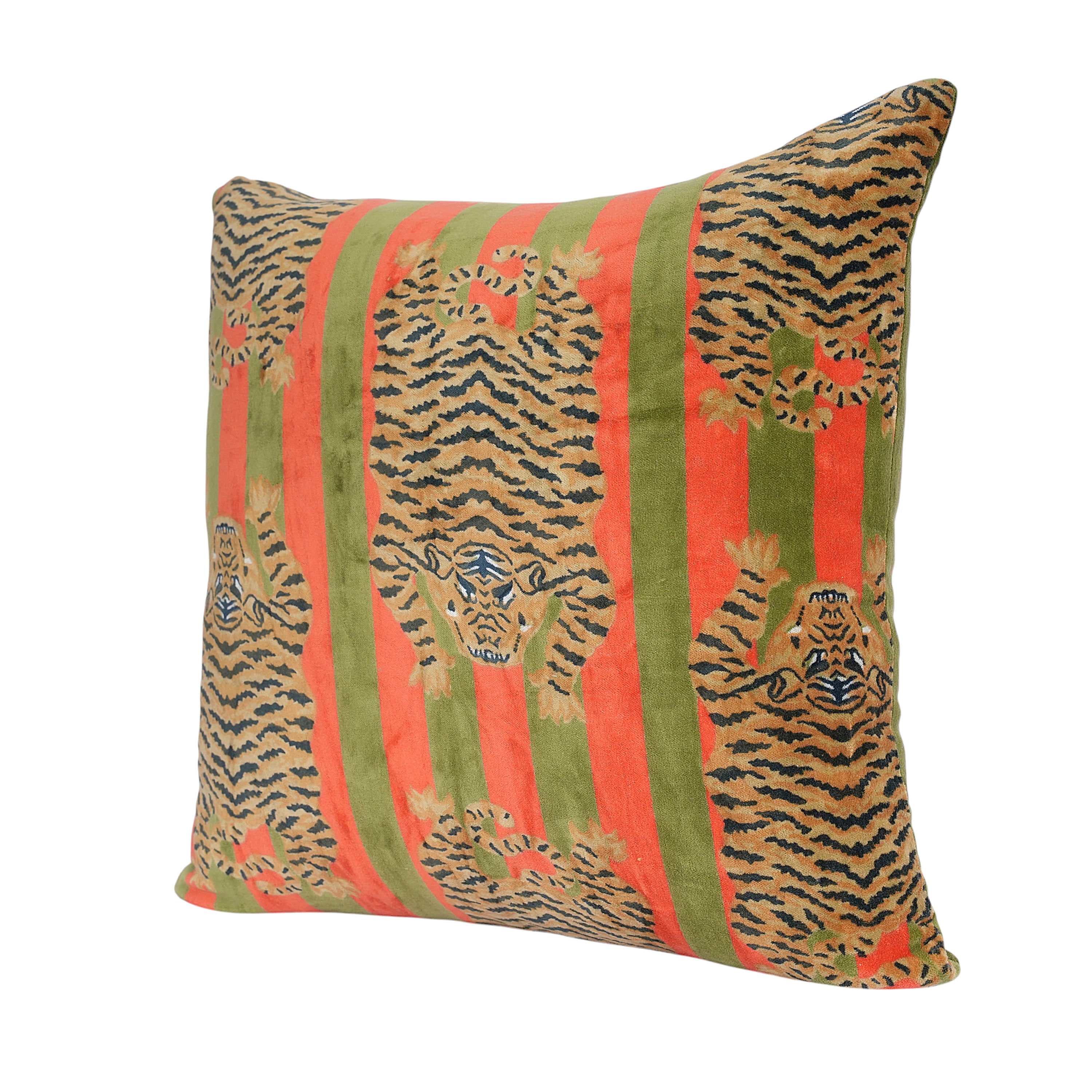 Velvet Tibetan Tiger Cushion