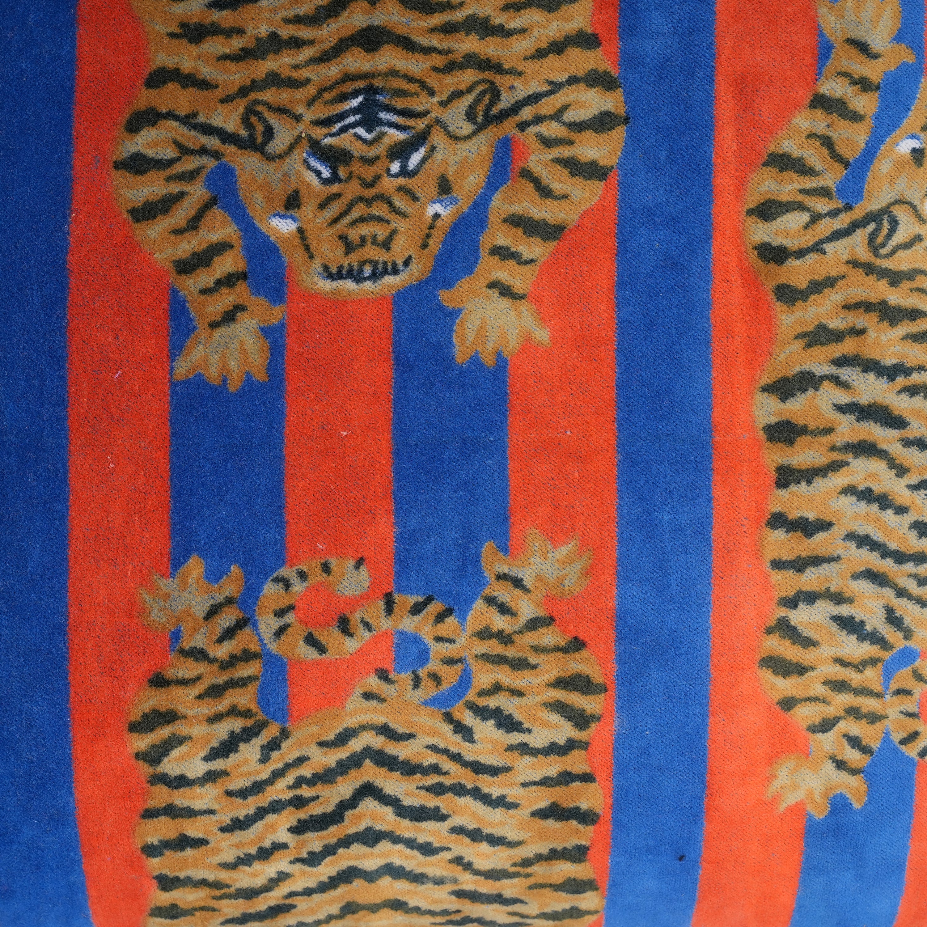 Velvet Tibetan Tiger Cushion
