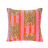 Velvet Tibetan Tiger Cushion — handmade quilted velvet cushion cover, ethically made in Rajasthan, India