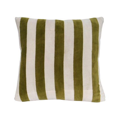 The Striped Velvet Cushion
