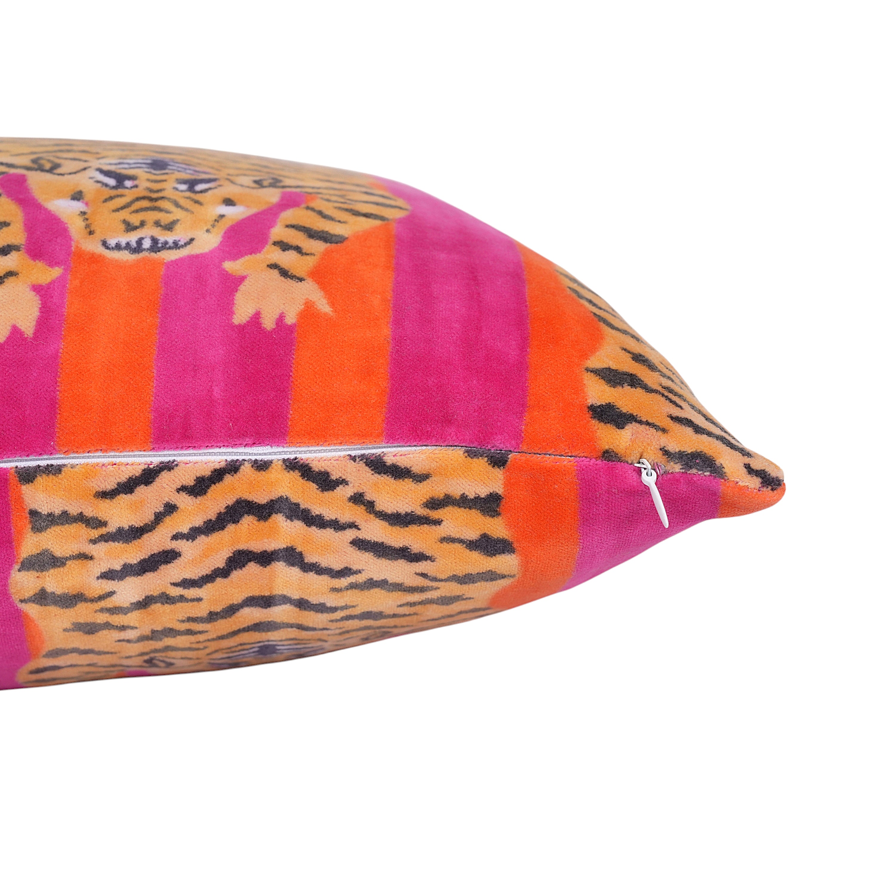 Velvet Tibetan Tiger Cushion