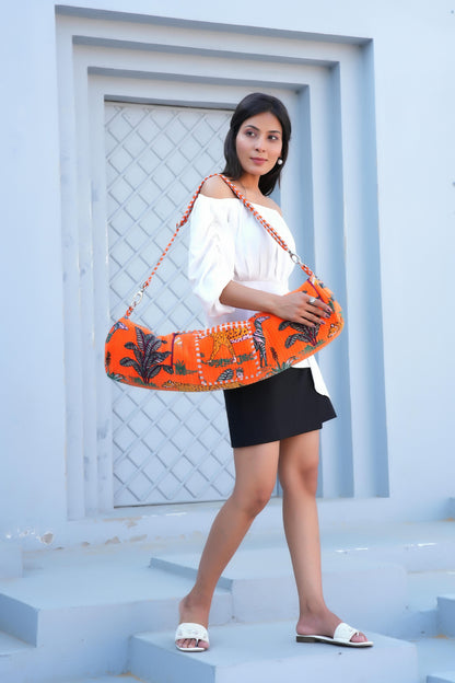 The Jungle Velvet Yoga Bag