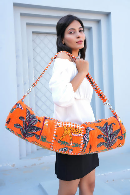 The Jungle Velvet Yoga Bag