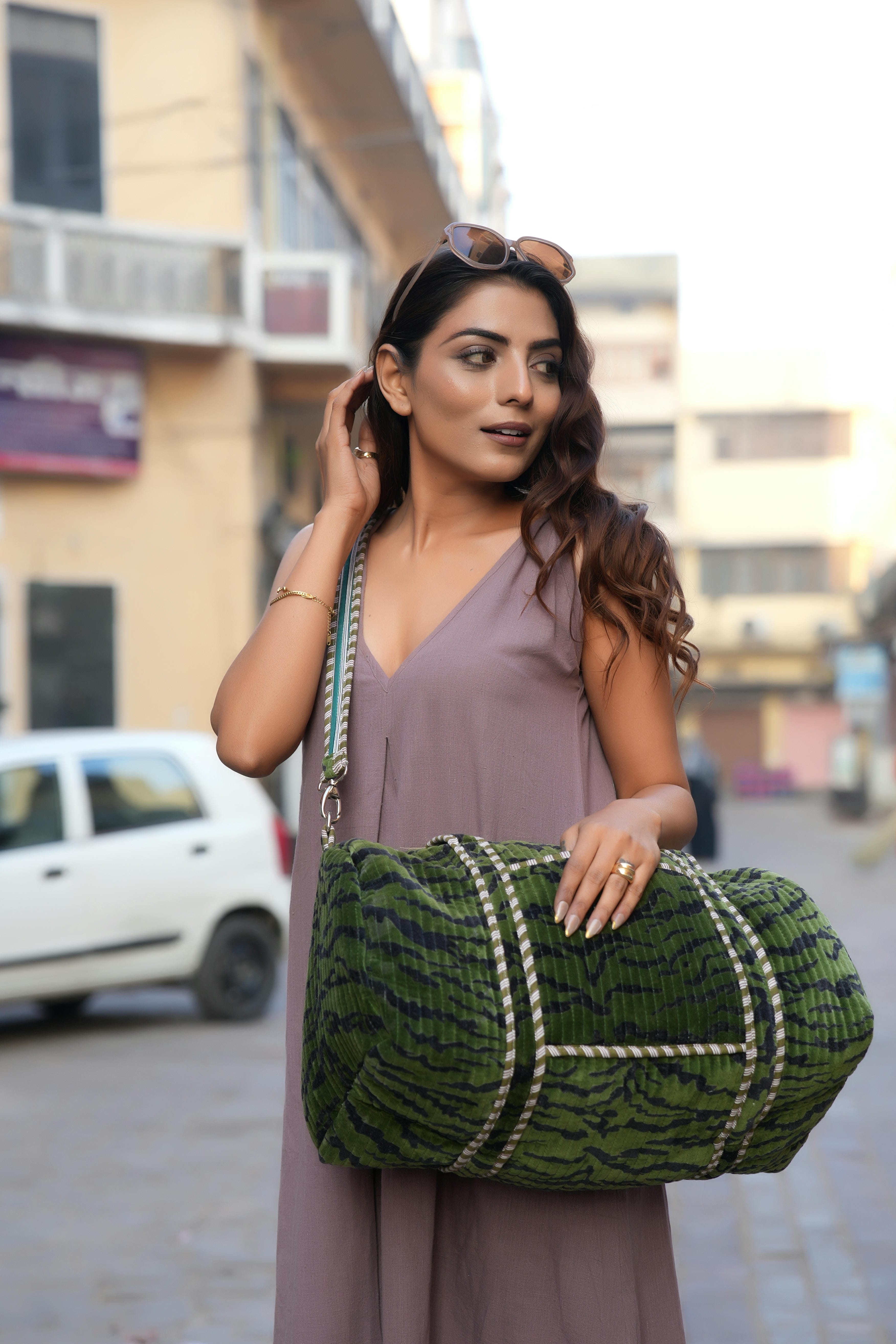 The Tiger Velvet Weekender