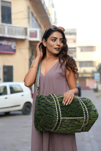 The Tiger Velvet Weekender