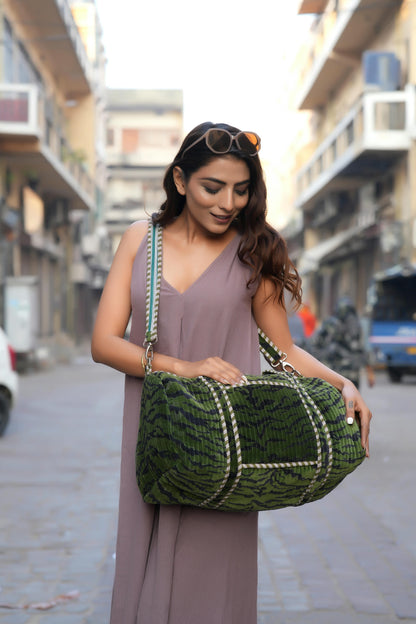 The Tiger Velvet Weekender