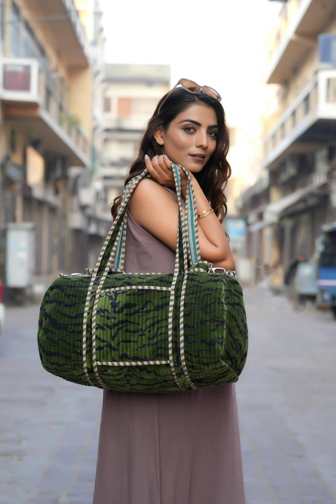 The Tiger Velvet Weekender