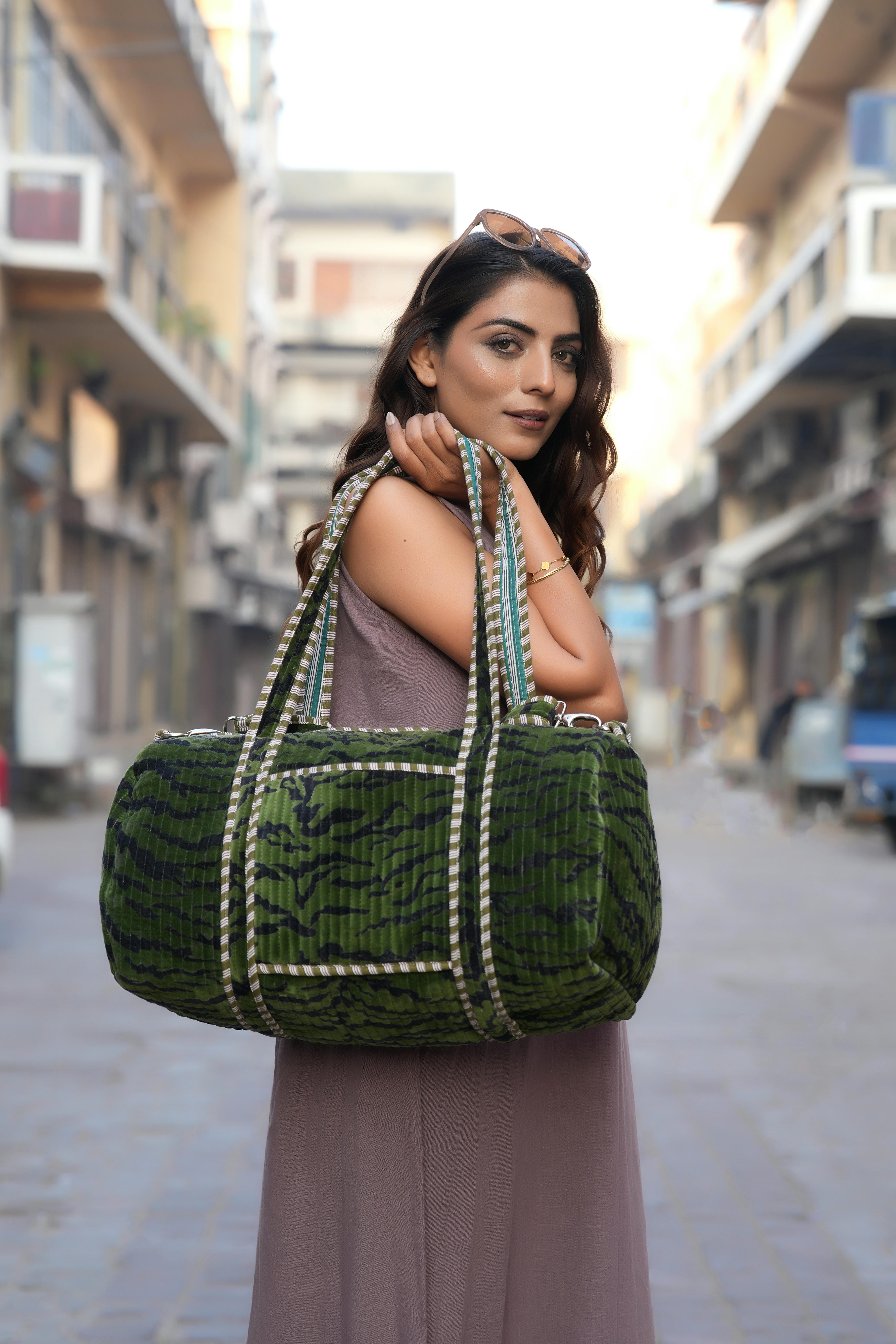 The Tiger Velvet Weekender