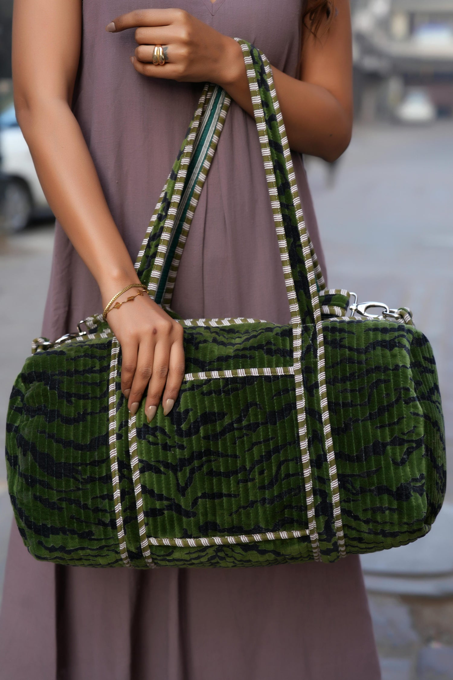 The Tiger Velvet Weekender