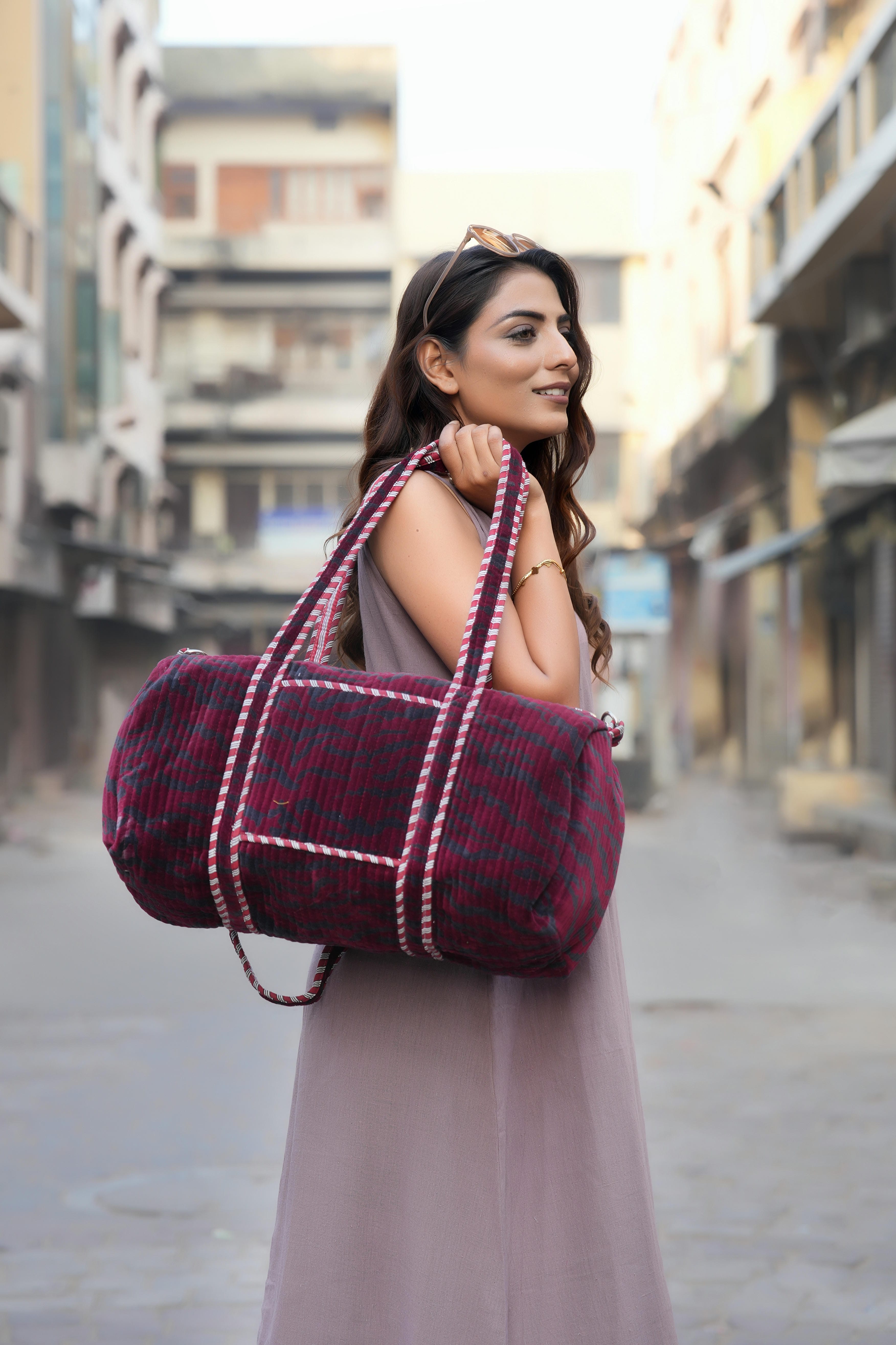 The Tiger Velvet Weekender