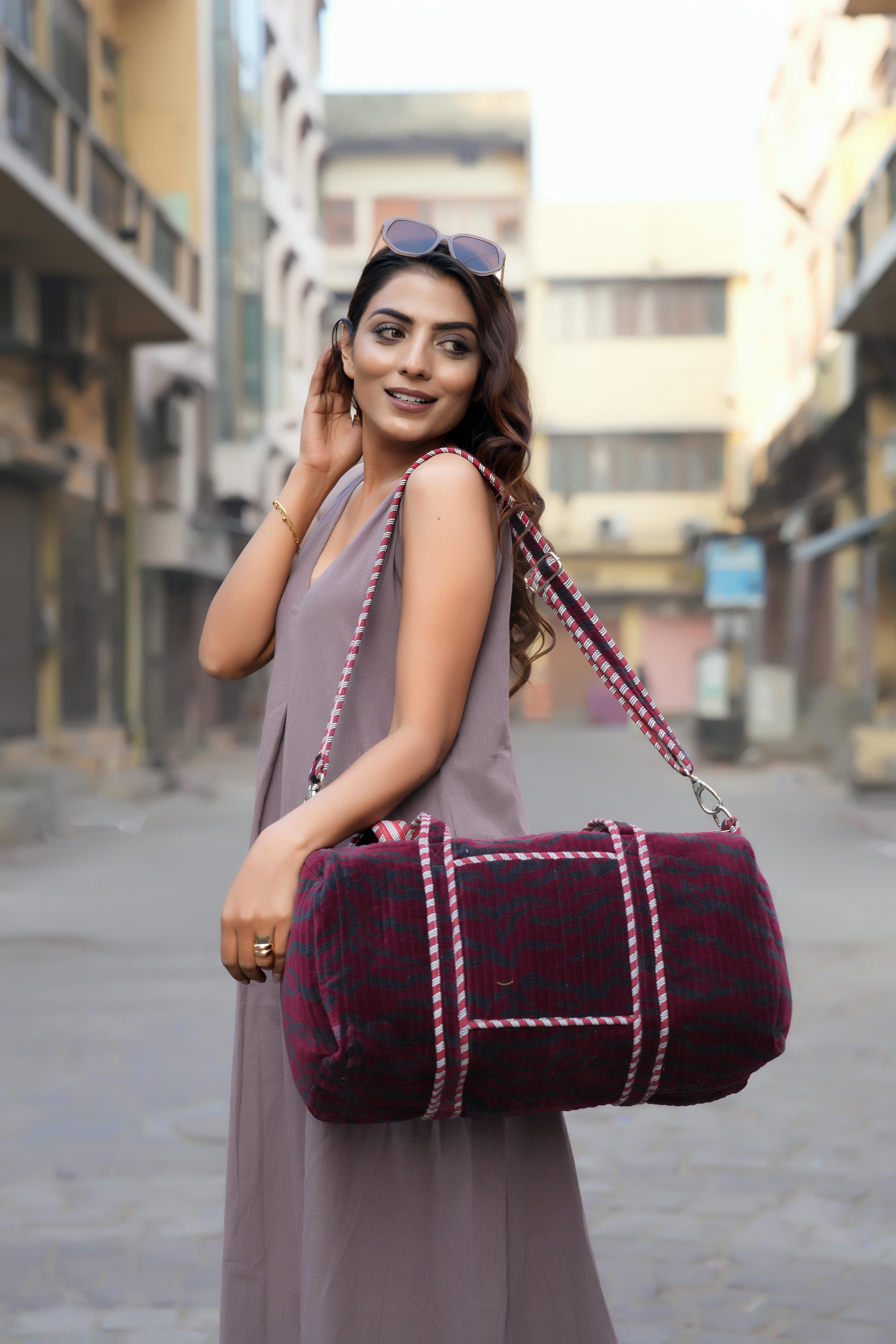 The Tiger Velvet Weekender
