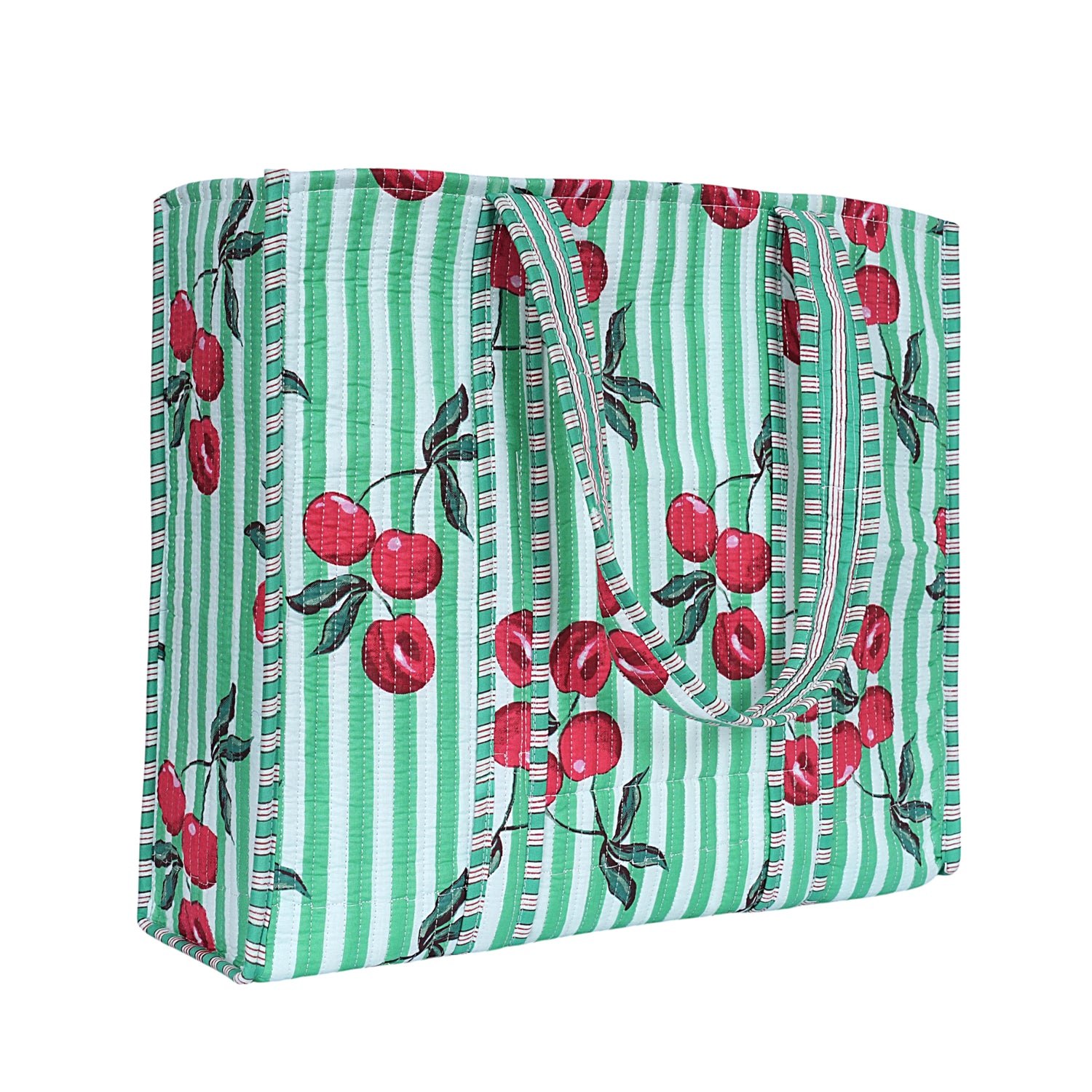 Summer Fruits Tote In Cherry