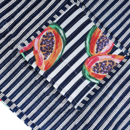 Summer Fruits Tote In Papaya
