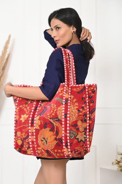 The Velvet Floral Tote