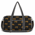 Cheetah Velvet Weekender — handmade quilted velvet weekender bag, ethically made in Rajasthan, India