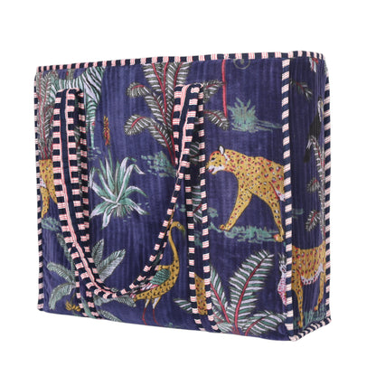 The Jungle Tote in Velvet