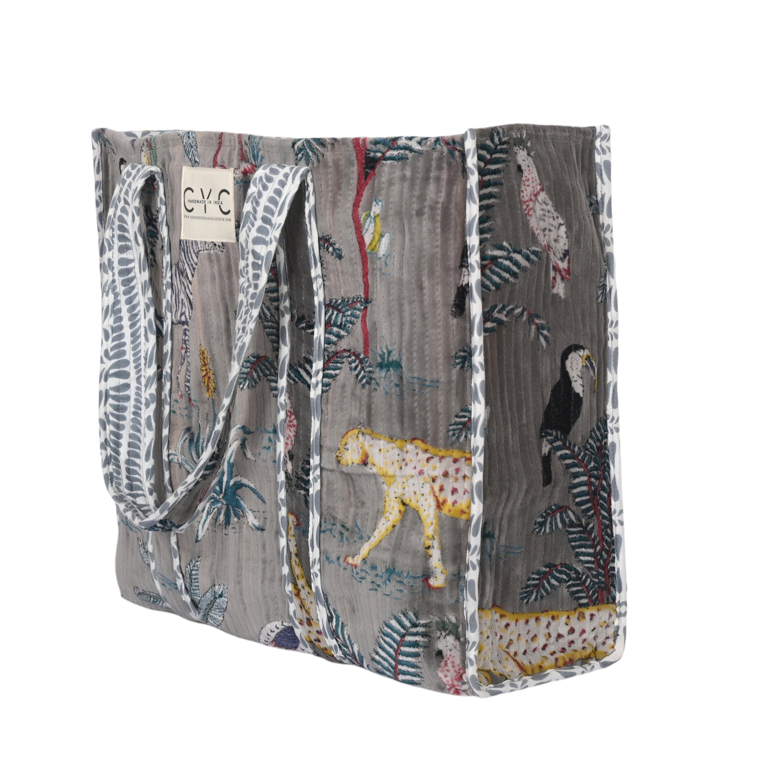 The Jungle Tote in Velvet