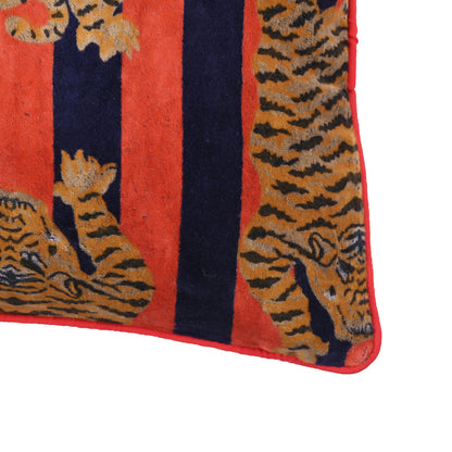 Velvet Tibetan Tiger Cushion