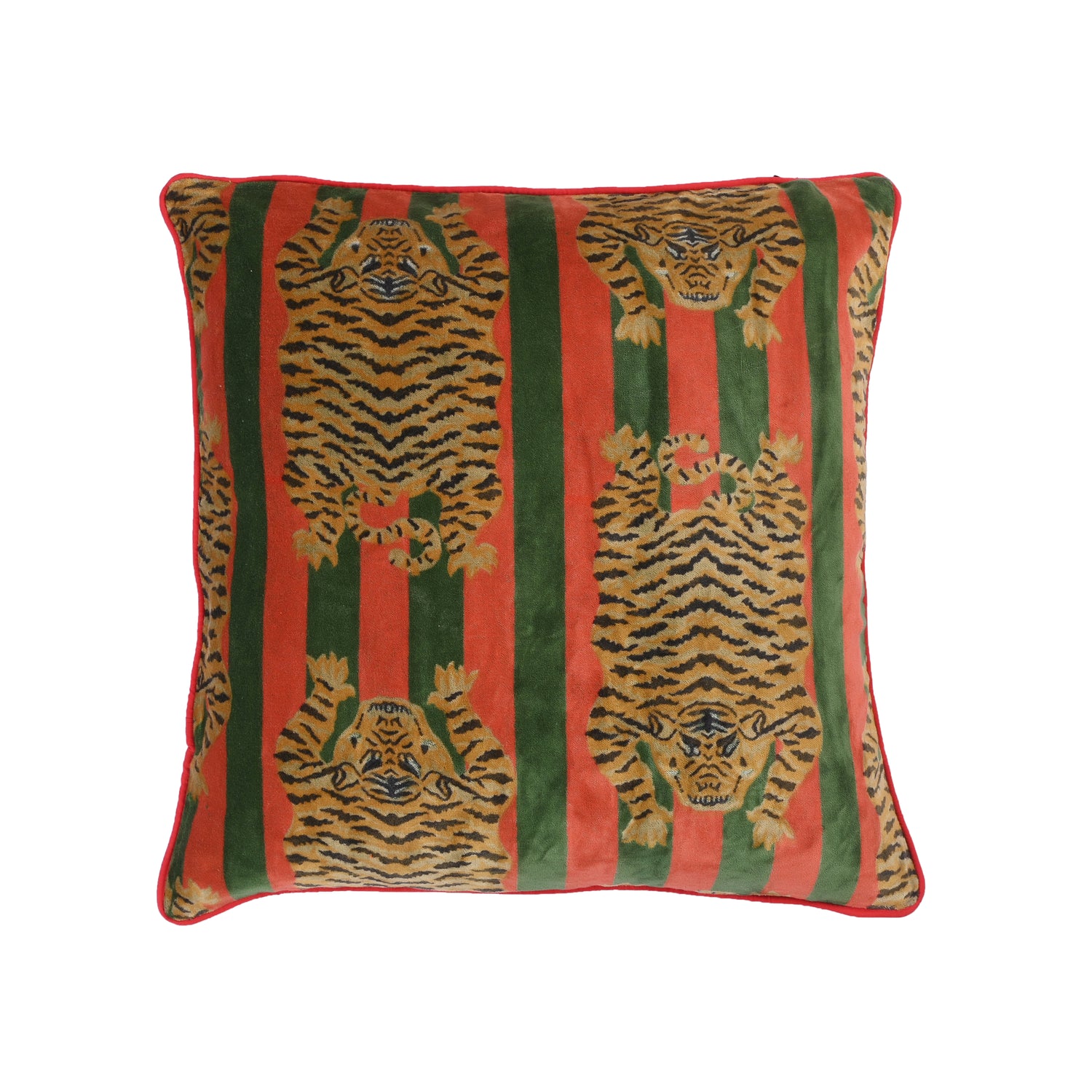 Velvet Tibetan Tiger Cushion