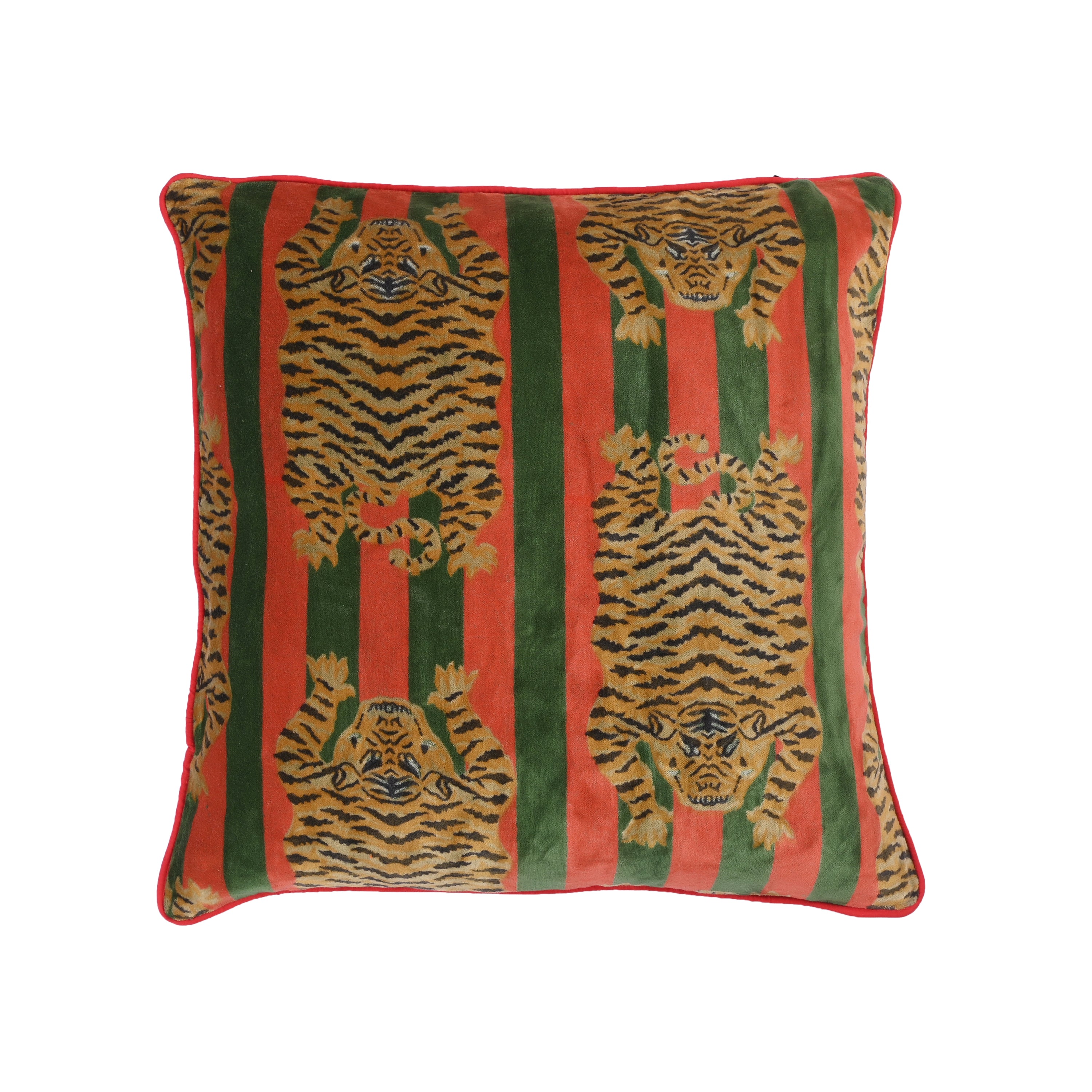 Velvet Tibetan Tiger Cushion