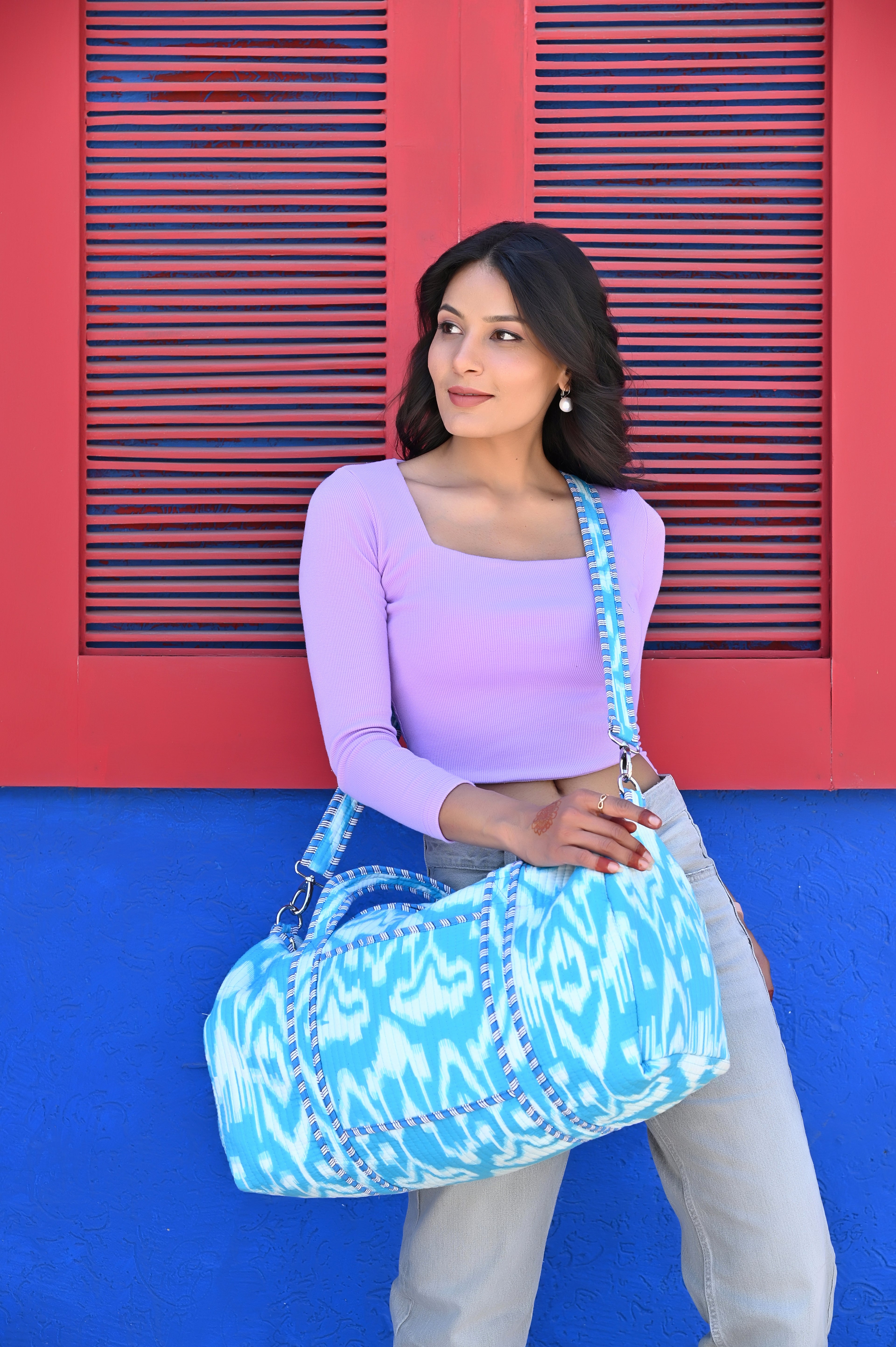 The Ikat Cotton Weekender