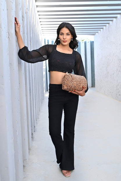 The Brown Leopard Cotton Travel Set