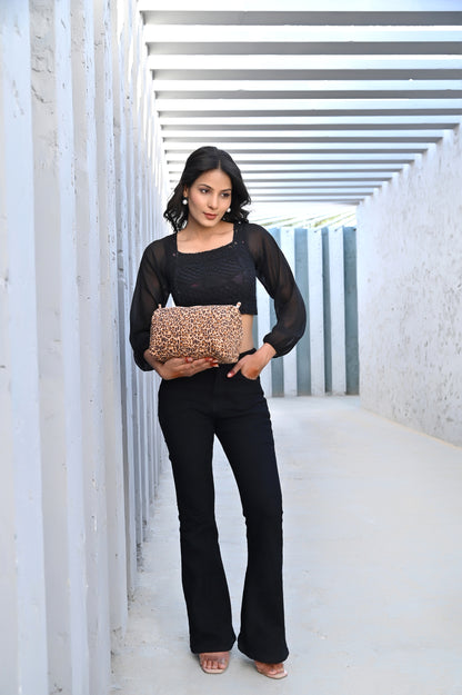 The Brown Leopard Cotton Travel Set