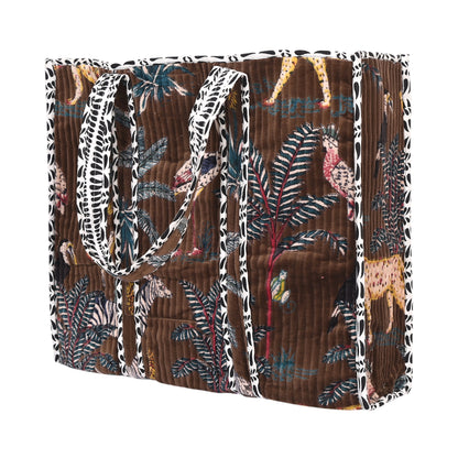 The Jungle Tote in Velvet